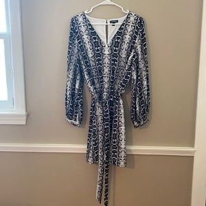 Express snake print dress